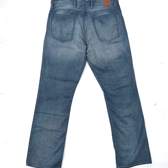 Gap 1969 Standard Straight Leg Distressed Medium Wash Jeans 36"x34" - Picture 2 of 5